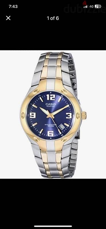 Casio Men's EF106SG-2AV "Edifice" Two-Tone special edition Watch