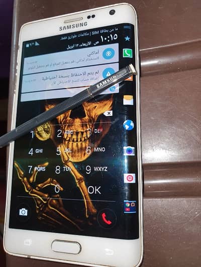 samsung galaxy note edge بحاله ممتازة بشاشه شوبر امولد