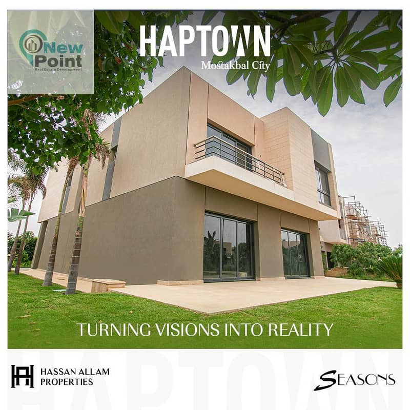 Seize the opportunity with HASSAN ALLAM and own a 218 m twin house minutes from Madinaty in Haptown Mostakbal City 0