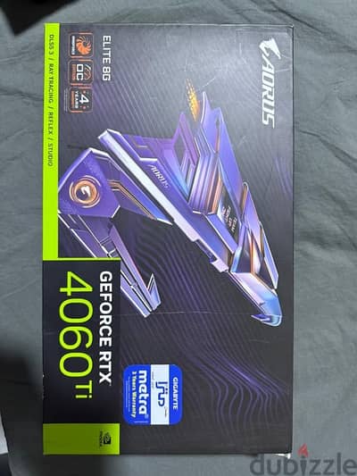 RTX 4060TI 8GB AORUS With 2 years Warranty