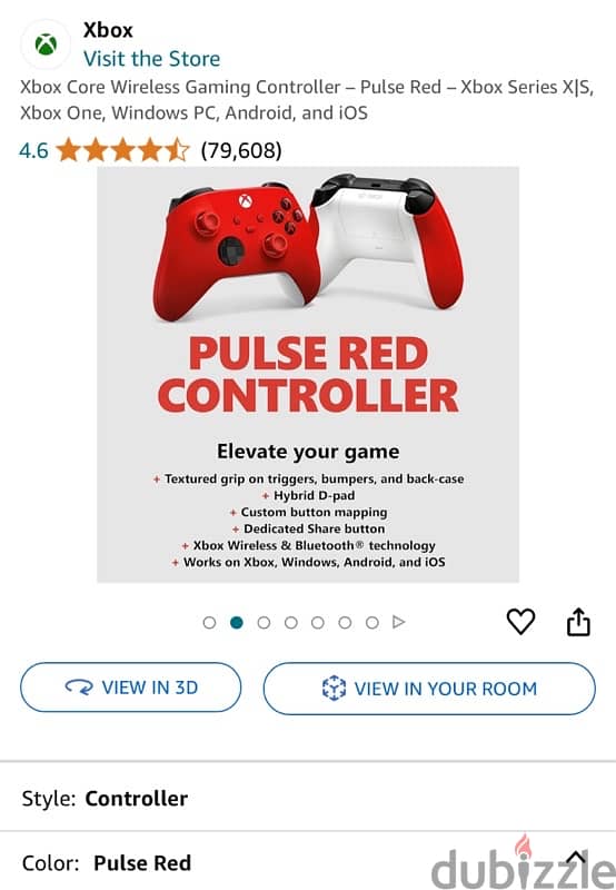 Xbox Core Wireless Gaming Controller – Pulse Red – Xbox Series X|S, PC 1