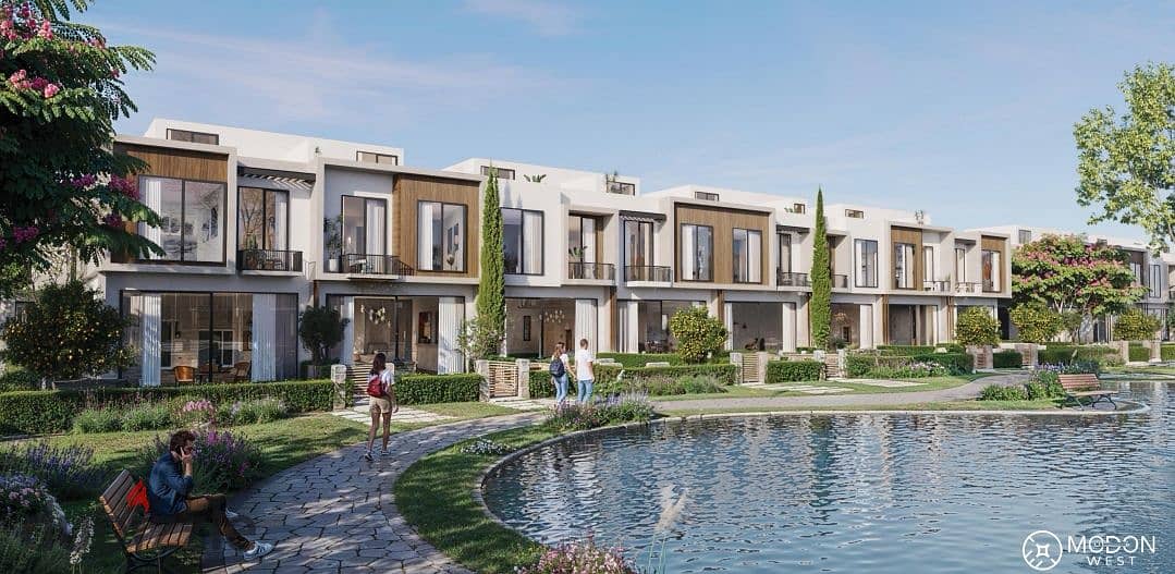 Own a townhouse at an attractive price, Lagoon view, in Sheikh Zayed, Eastern Expansions, in installments 0