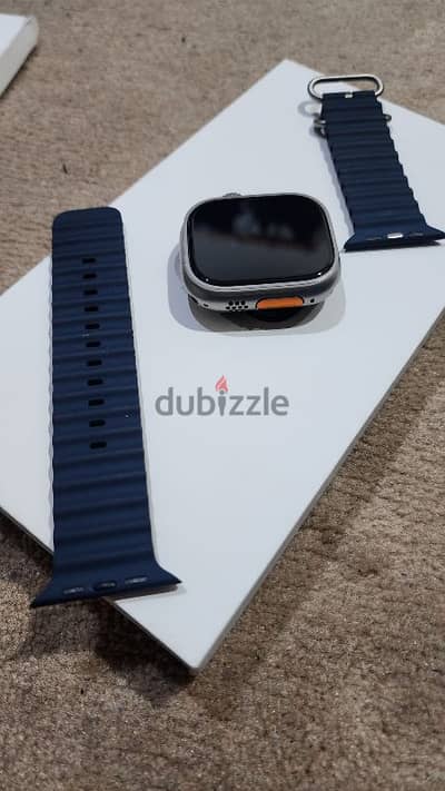 Apple watch ultra 2 ocan band blue