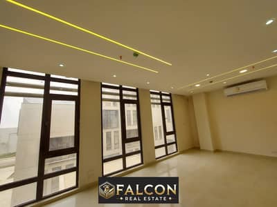 72m fully finished office in New Cairo, directly on Ain Sokhna Road, District 5, New Cairo