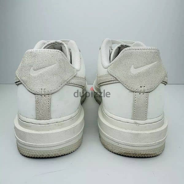 Nike Air Force 1 Luxe Mens Size 8 US Triple White Leather Sneaker 5