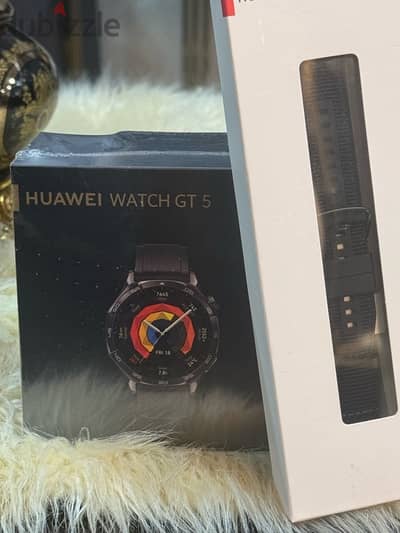 huawei smart watch GT 5  ساعه هواوي جي تي ٥ جديده+ ستراب اورجينال