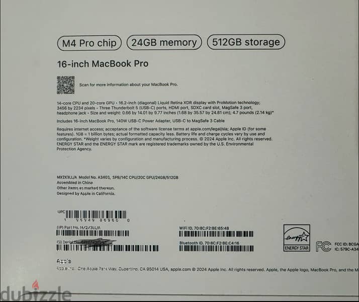 New 16in MacBook Pro M4 Pro Sealed 1