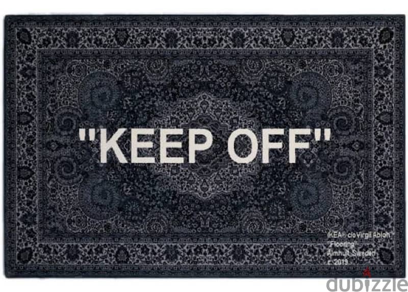 سخاده ايكيا جديده تسميم ikea x virgil abloh keep off rug 0