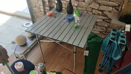 ترابيزة كامبينج تخييم شرائح ٨٠*٨٠ سم Camping table