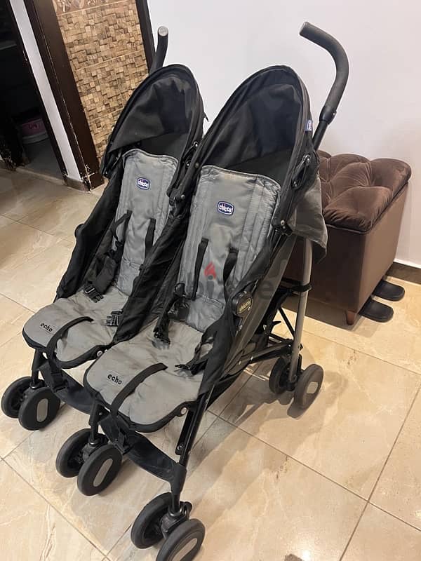 Chicco echo Twin stroller عربة أطفال توأم شيكو إيكو 1