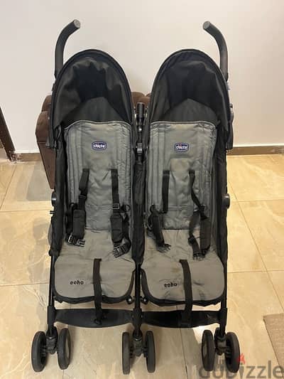 Chicco echo Twin stroller عربة أطفال توأم شيكو إيكو