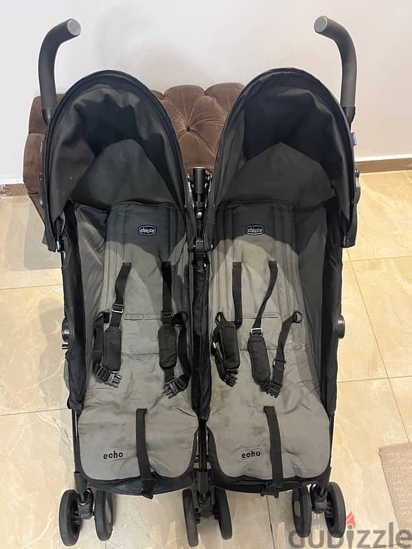 Chicco echo Twin stroller عربة أطفال توأم شيكو إيكو 3