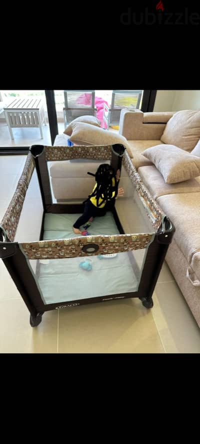 Graco used portable bed