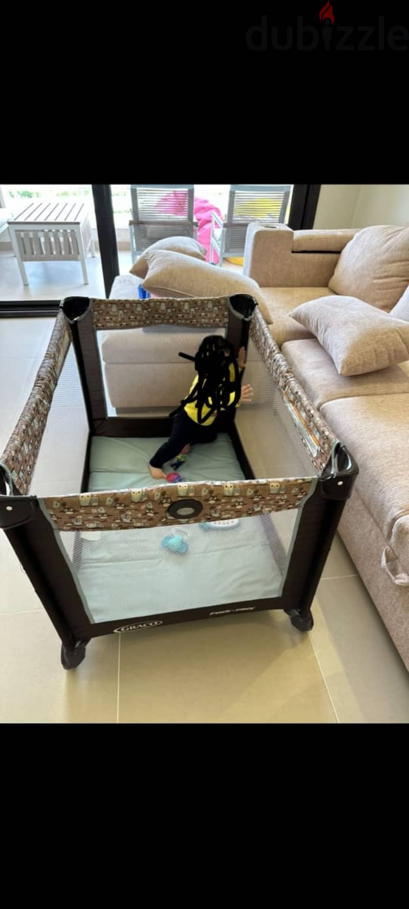 Graco used portable bed 0