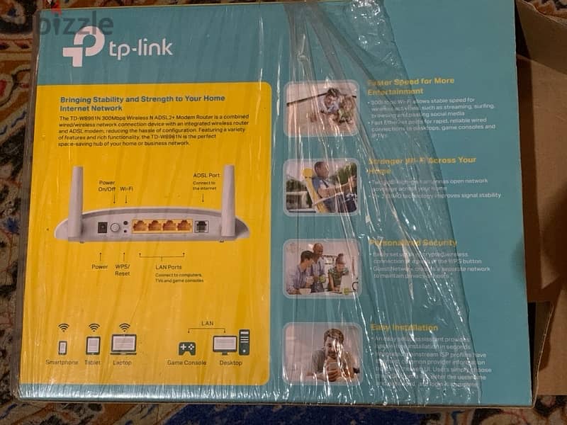 TP-LINK router راوتر تي بي لينك  TD-w8961n 1