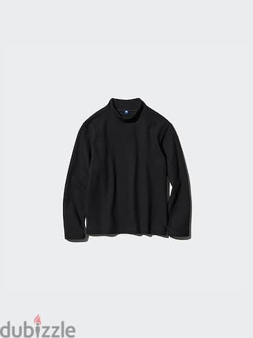 Uniqlo Soft Fleece Mock Neck Long Sleeve T-Shirt 1