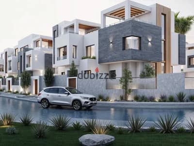 Villa for sale, super deluxe finishing, with a down payment of 900,000, and installments over the longest repayment period, without interest, near Cai