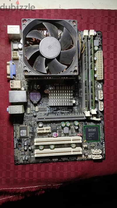 ECS G41 Motherboard - بوردة G41 مع بروسيسور كور تو ديو