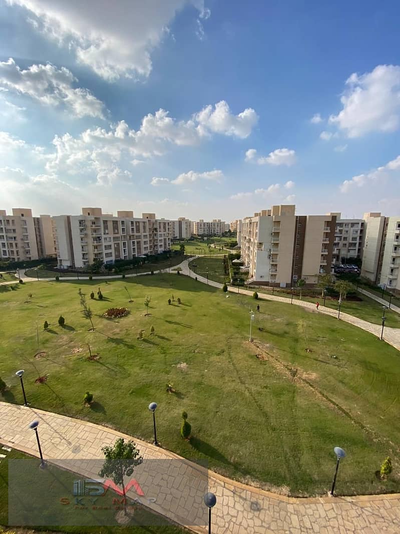 Apartment for sale in Madinaty 133 meters for sale in B11 on Wide Garden, lowest price in the market 0