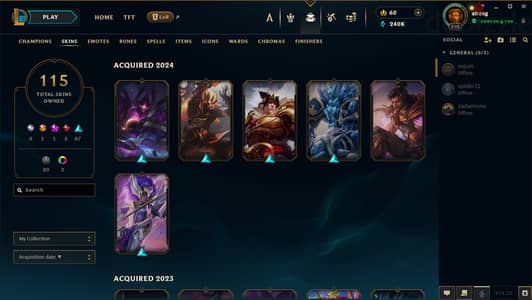 league of legends account for sell