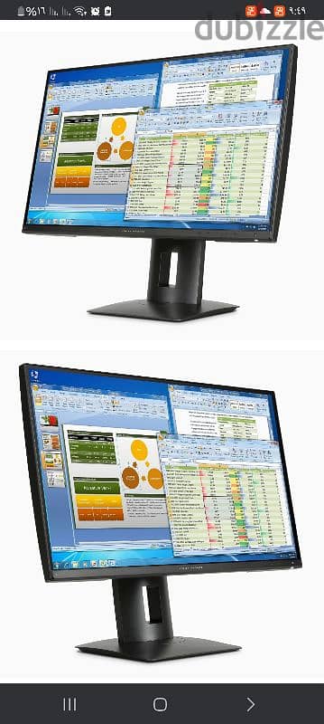 - شاشة HP Z27n مقاس 27 بوصة (2560 × 1440)