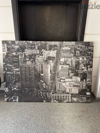 ikea new york canvas with frame لوحة نيويورك كانڤاس من ايكيا