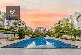 Apartment for sale with private garden and swimming pool view in South Investors Galleria Residence