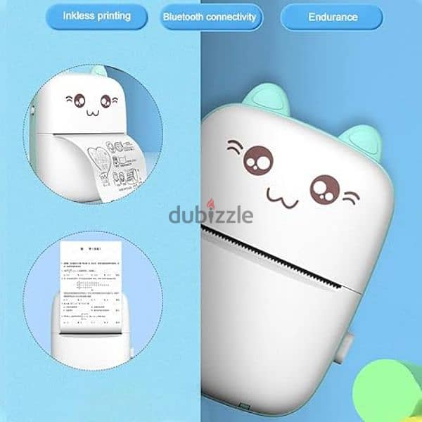 طباعه بالبلوتوث Mini sticker Printer 4