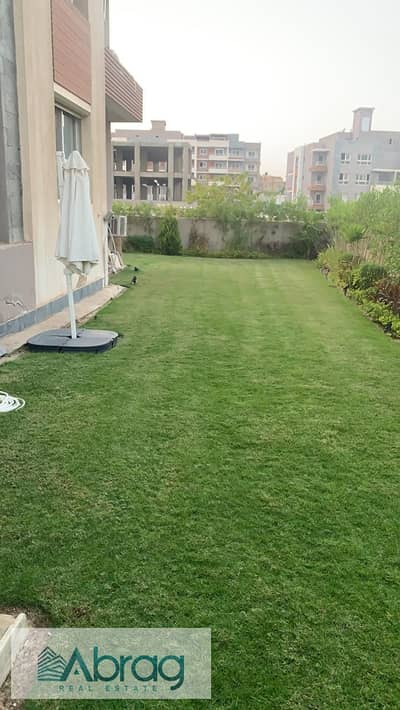 For rent, a fully furnished 3-bedroom apartment with a garden, Zayed Regency Compound, Sheikh Zayed