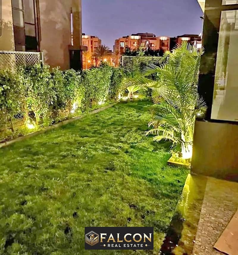 Duplex for sale with garden and landscape view in front of the airport in Taj City minutes from Nasr City and Heliopolis 0