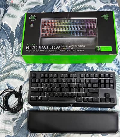 Razer BlackWidow V2 TE green switches gaming keyboard