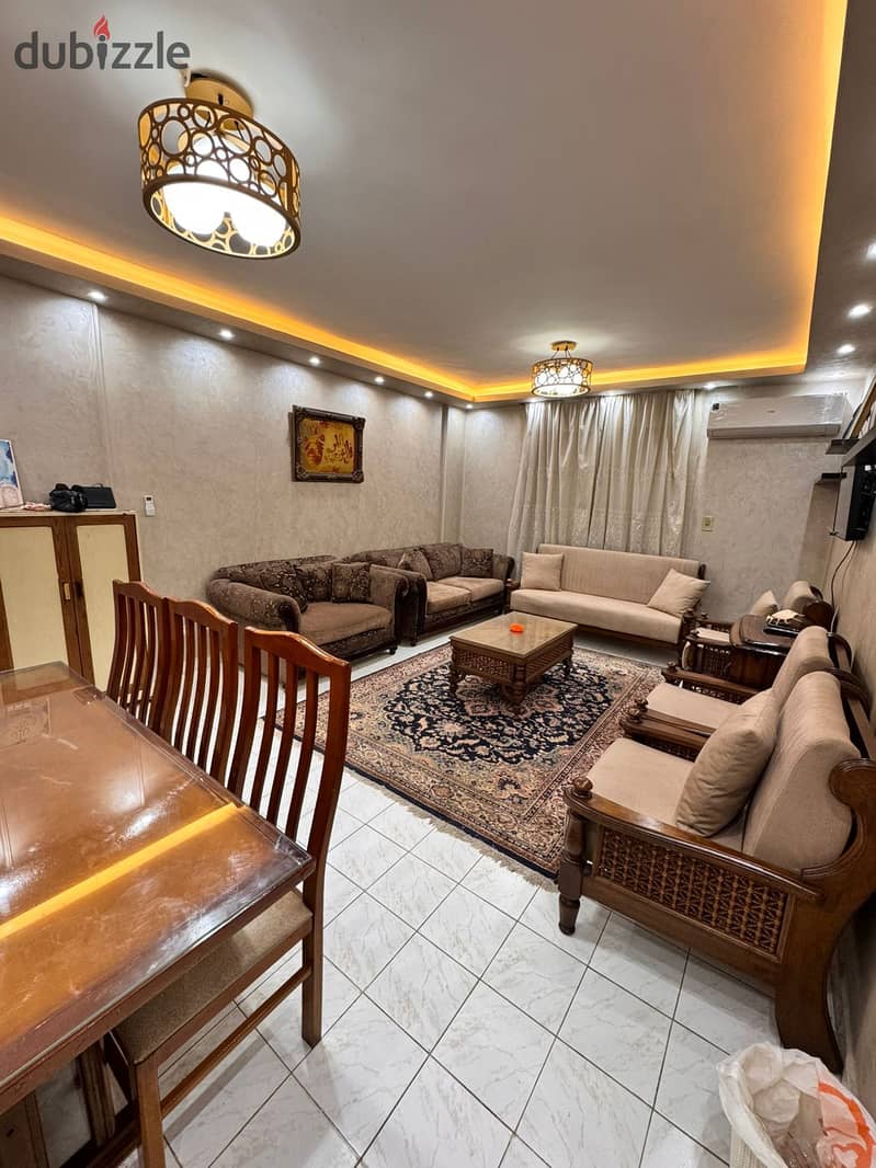 Furnished apartment of 90 meters in Al-Rehab at a special price 0