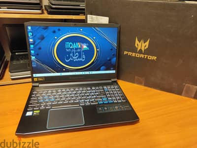 acer predator core i7 جيل تاسع+nvidia gtx1660ti 6gb+هاردين