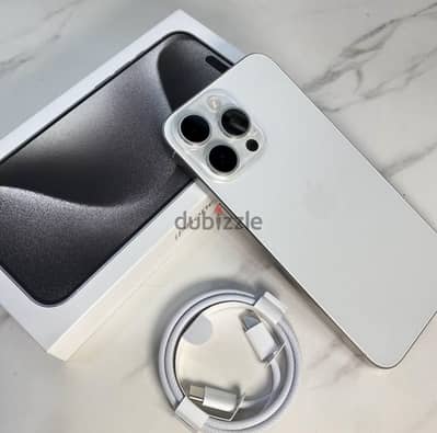 Iphone 15 pro max white titanium