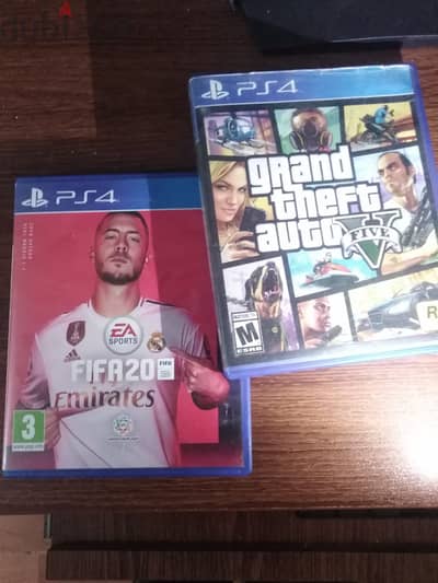 لعبة GTA 5 cd4 و Fifa 20