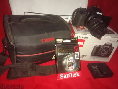 بيع كاميرا احترافيه Canon EOS 250D كسر زيرو تصلح يوتيوب وتصوير احترافى