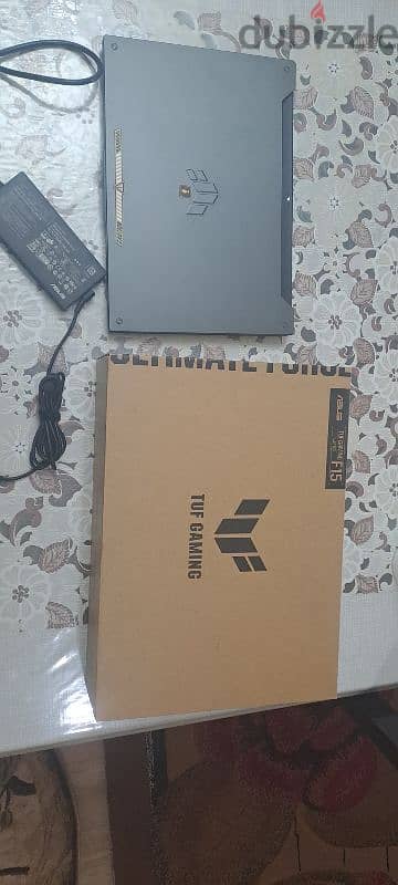 laptop asus tuf f15 gaming زيرو بالكرتونة و الشاحن 0