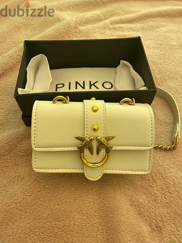 Pinko bag ( white ) mirror original 0