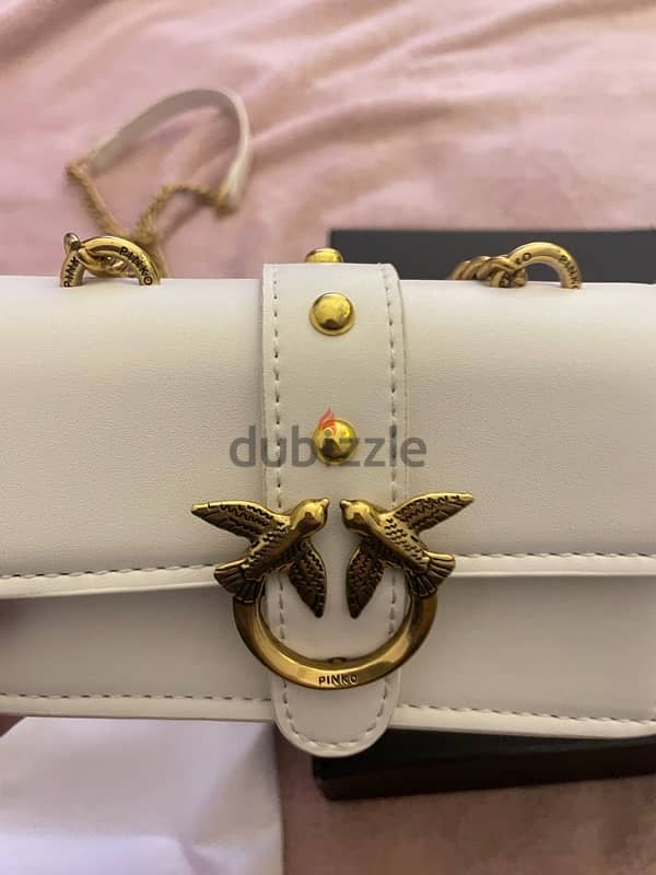 Pinko bag ( white ) mirror original 2