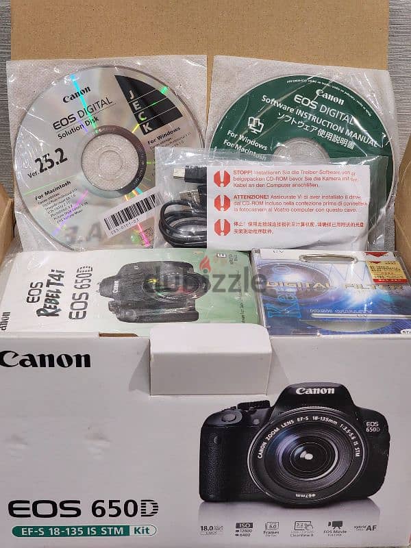 Canon 650D with 18-135 Lens and extras 4