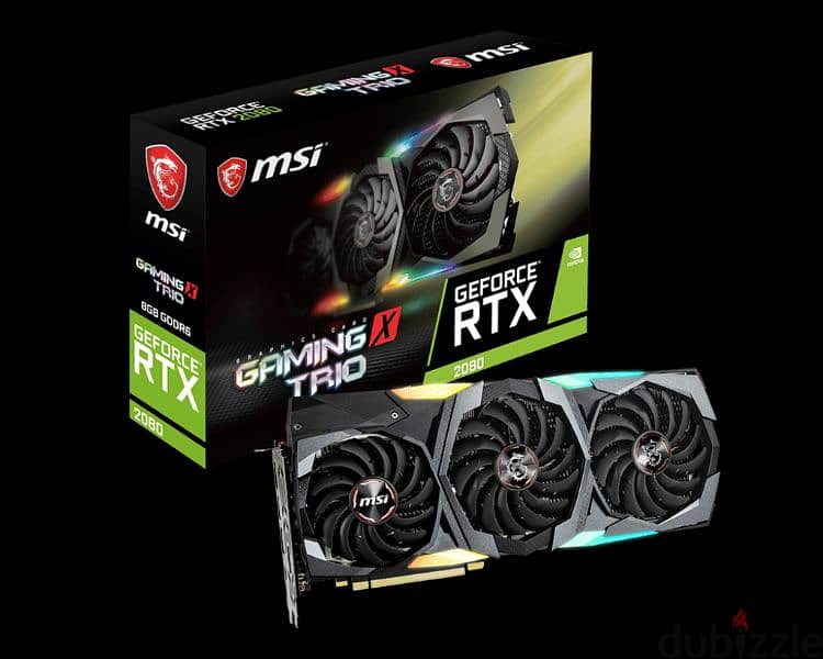 للبيع كارت شاشة rtx 2080 msi trio x 0