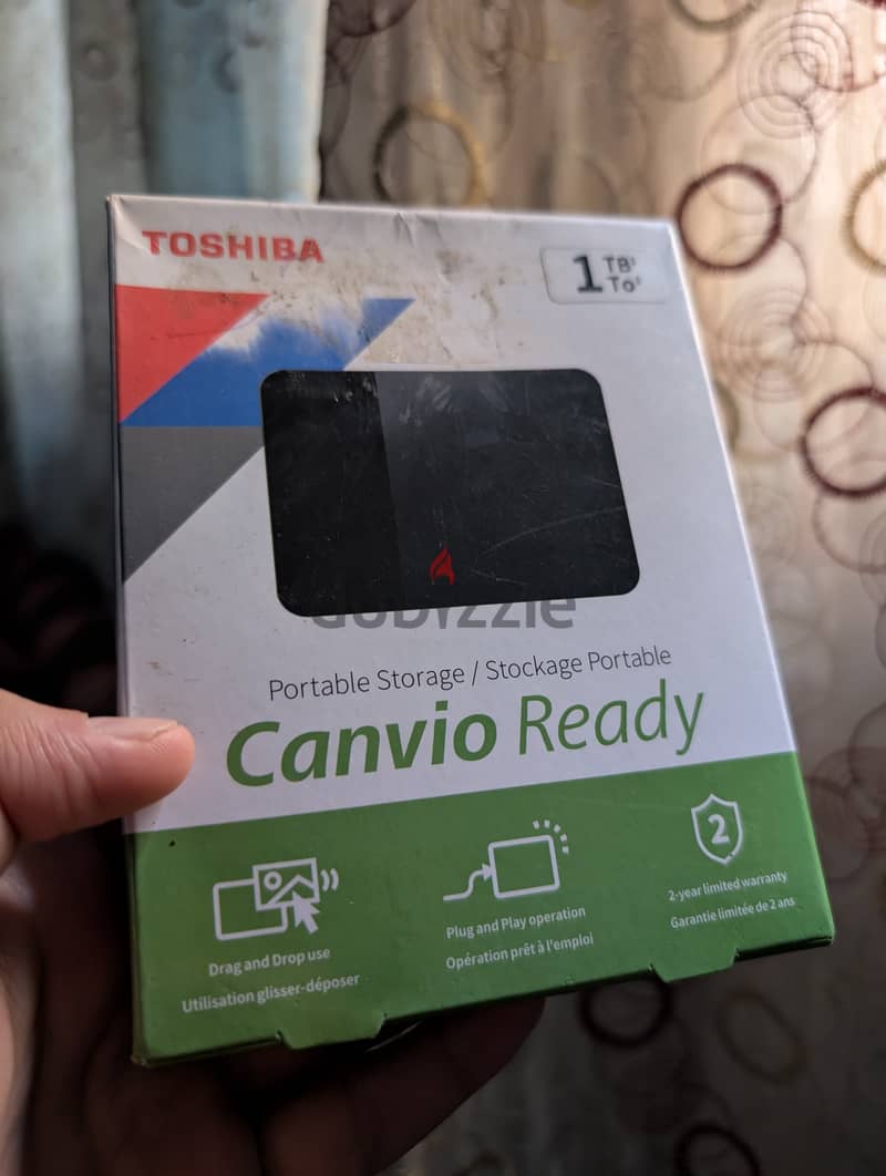 external hdd 1tb toshiba canvio 3.2usb       هارد خارجي توشيبا 1 تيرا 2