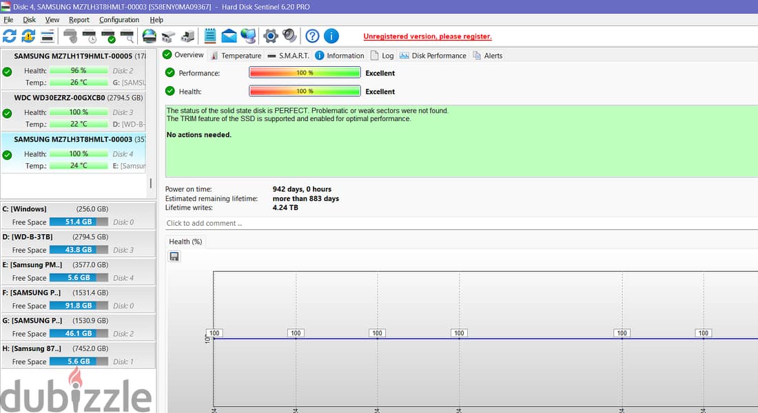 Samsung PM883 4TB SATA SSD 1