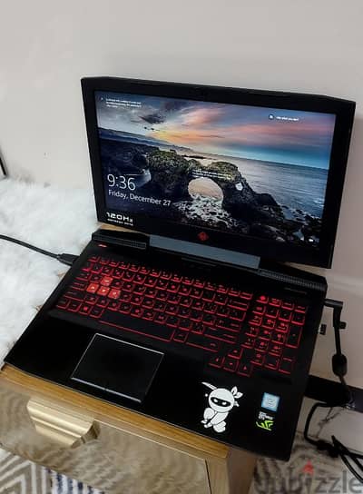 HP omen 15 GTX 1060 Max Q حالة ممتازة بدون خدش