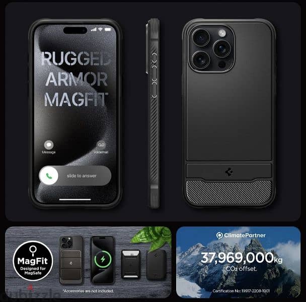 Apple Iphone 15 Pro Max Rugged Armor MagFit Case 6