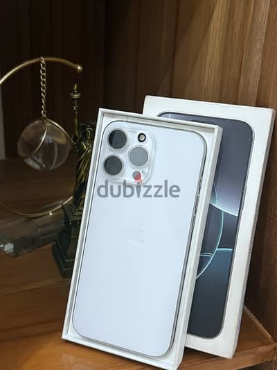 iPhone 16 Pro Max White Titanium 256 100%