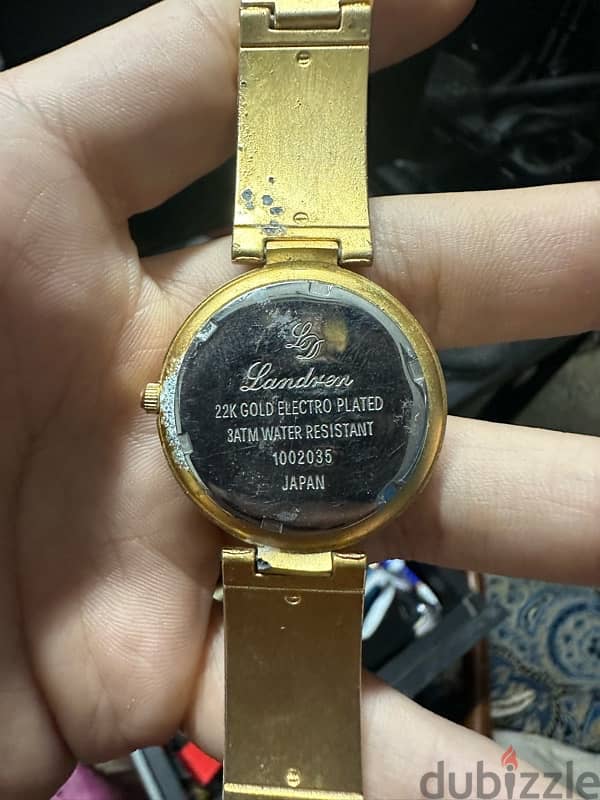 22k gold electro plated landren japanese watch 1