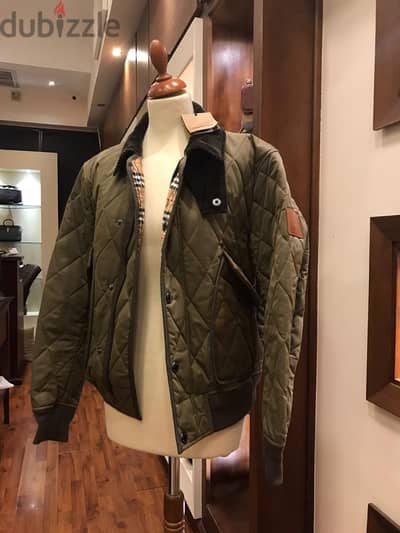 Olive Green Burberry Jacket ( New )