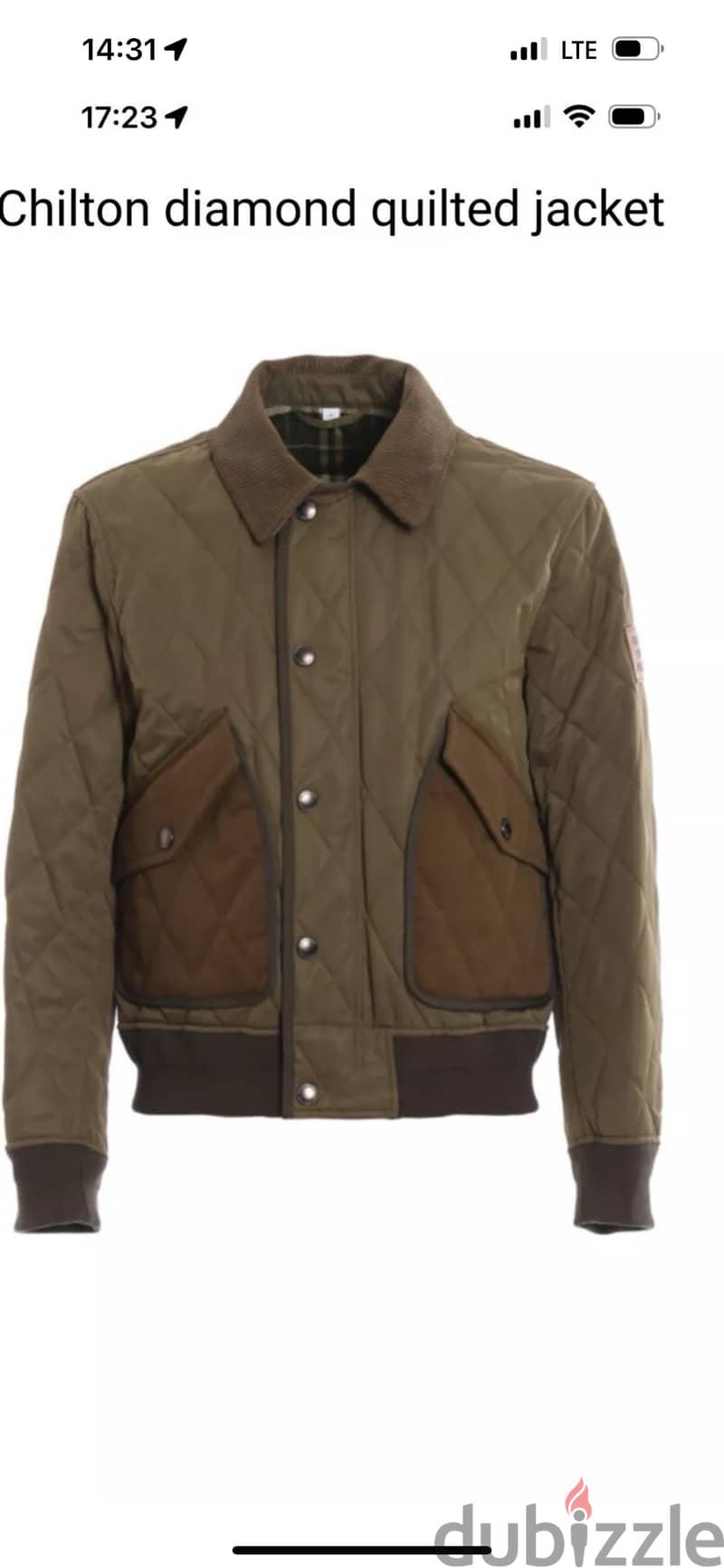 Olive Green Burberry Jacket ( New ) 1