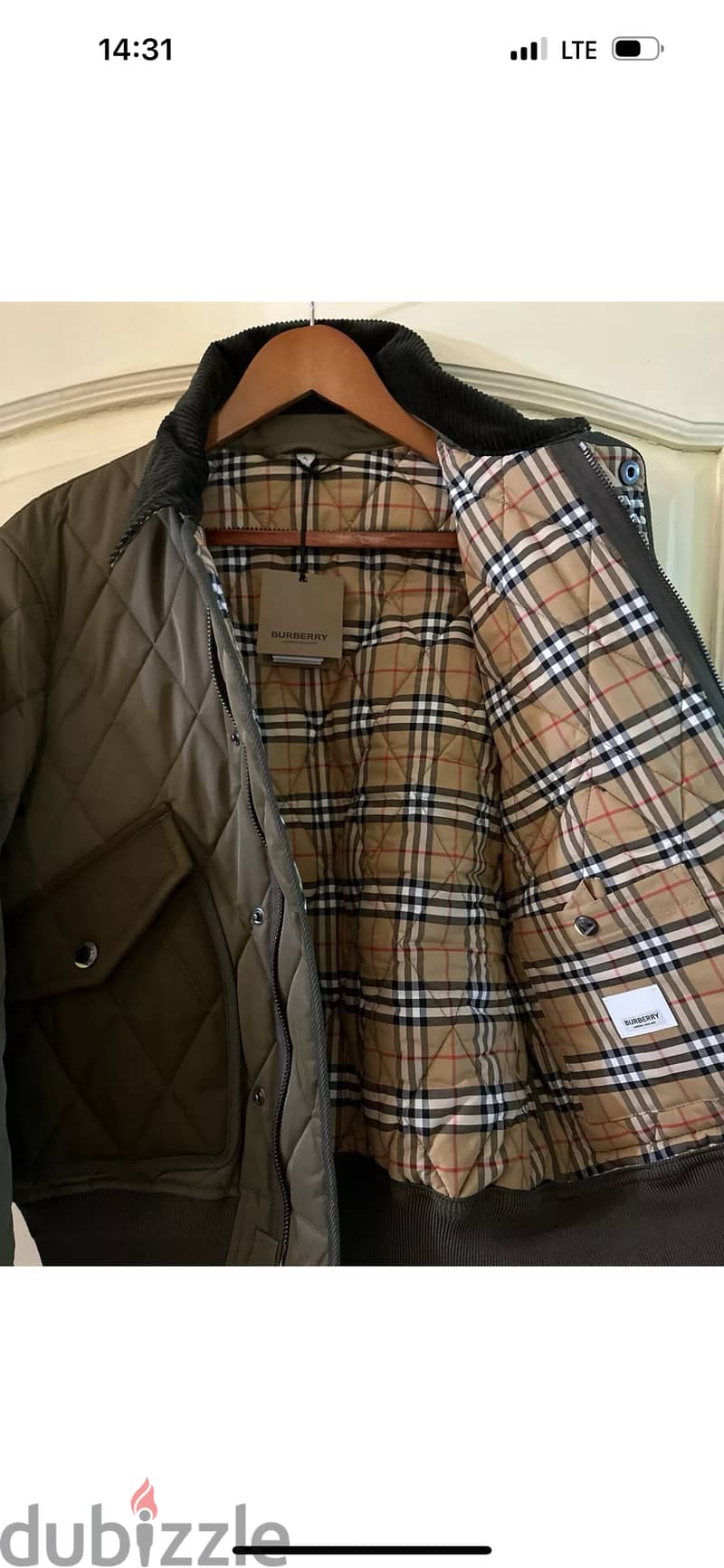 Olive Green Burberry Jacket ( New ) 3